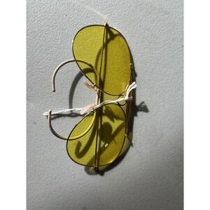 Vintage RAY Ban SHOOTIN Glasses YELLOW Lens SUNGLASSES‎ W/case